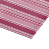 Planche À Découper Rayures roses (Coin)