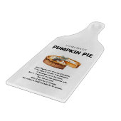 Planche À Découper Recette citrouille à tarte Thanksgiving Cadeau (Coin)