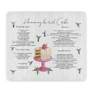 Planche À Découper Recette de gâteau aux colibris