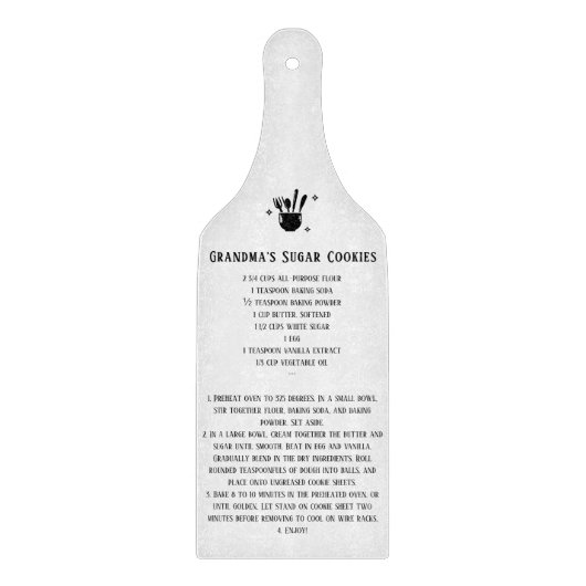 Planche À Découper Recette de la famille préférée (Devant)