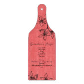 Planche À Découper Recette de Noël de grand-mère personnalisée (Devant)