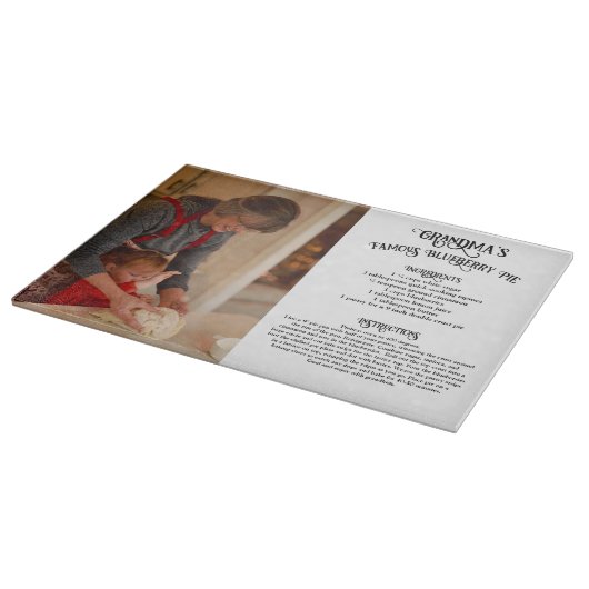 Planche À Découper Recette Grand-mère Heirloom avec photo (Coin)