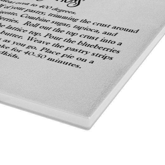 Planche À Découper Recette Grand-mère Heirloom avec photo (Coin)