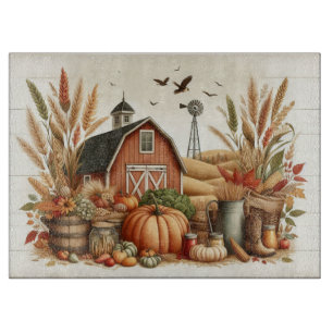 Planche À Découper Récolte d'automne à la ferme
