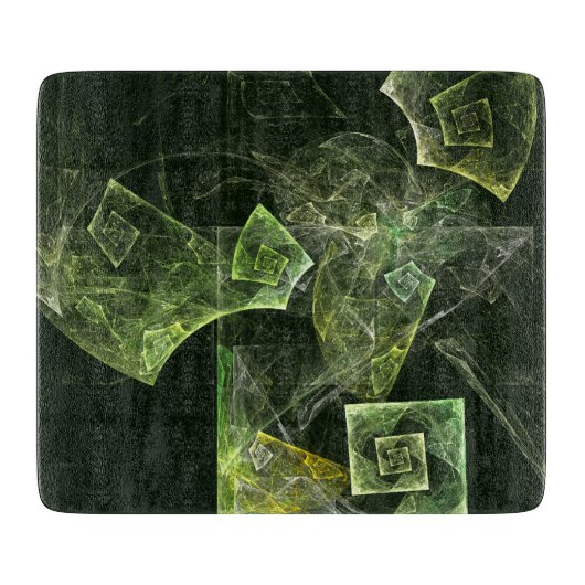 Planche À Découper Rectangle d'art Abstrait à équilibre tordu (Devant)