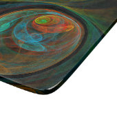 Planche À Découper Rectangle d'art Abstrait bleu de renaissance (Coin)