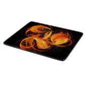 Planche À Découper Rectangle d'art Abstrait Fireball (Coin)