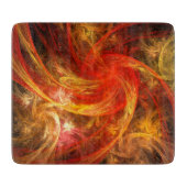 Planche À Découper Rectangle d'art Abstrait Firestorm Nova (Devant)