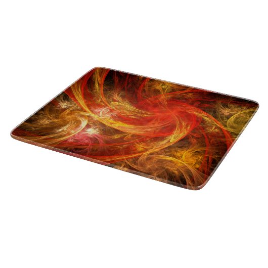 Planche À Découper Rectangle d'art Abstrait Firestorm Nova (Coin)