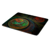 Planche À Découper Rectangle d'art Abstrait vert de renaissance (Coin)