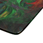 Planche À Découper Rectangle d'art Abstrait vert Genesis (Coin)