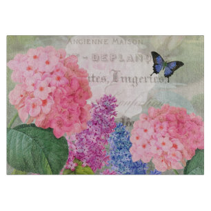 Planche à découper Rectangle Fleurs Redoute