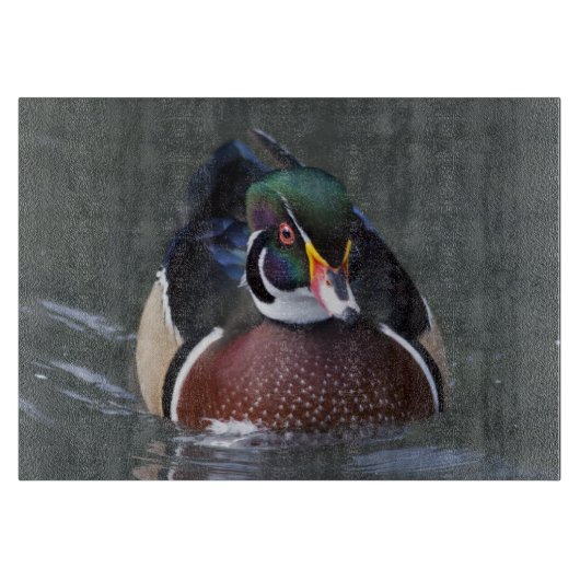 Planche à découper rectangulaire Canard branchu d' (Devant)