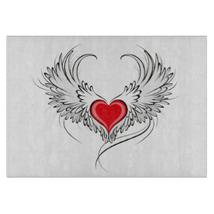 Planche À Découper Red Angel Coeur avec ailes