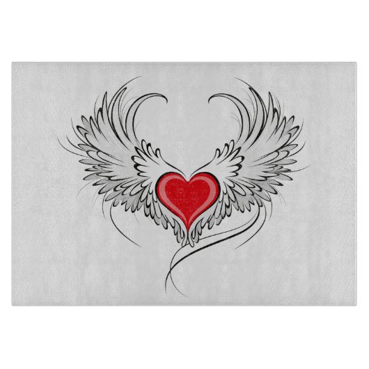 Planche À Découper Red Angel Coeur avec ailes (Devant)