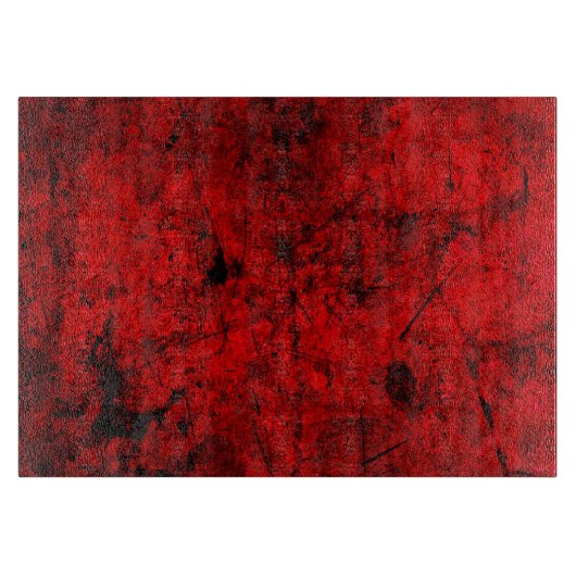 Planche À Découper Red Black grunge art graphique numérique abstrait (Devant)