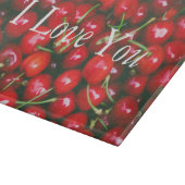 Planche À Découper Red Cherry - I Love You (texte personnalisable) (Coin)
