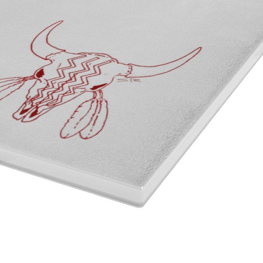 Planche À Découper Red Ghost Dance Buffalo ligne blanc (Coin)