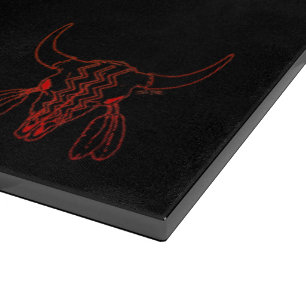 Planche À Découper Red Ghost Dance Buffalo ligne noir planche à décou