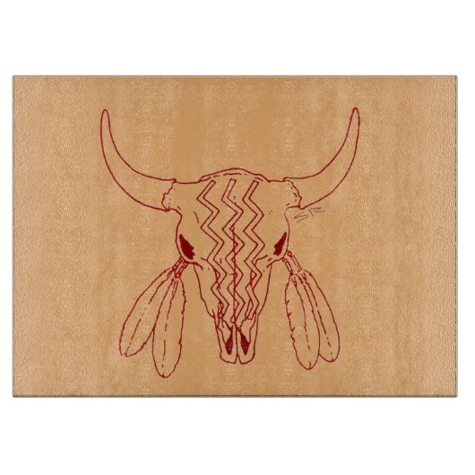 Planche À Découper Red Ghost Dance Buffalo ligne tressée (Devant)