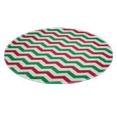 Planche À Découper Red & Green Chevron Coupe Board (Coin)
