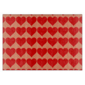 Planche À Découper Red Heart Shape Love Classic Simple Minimalisme (Devant)