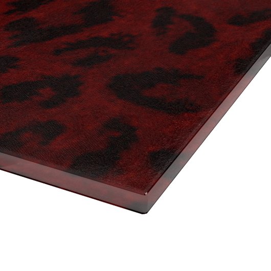 Planche À Découper Red Leopard Skin Cutting Board (Coin)