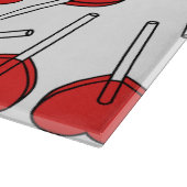 Planche À Découper Red Lollipops, Heart Lollipops, Lollipop Pattern (Coin)