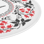 Planche À Découper Red May bague de lis Personnalisé Monogramme Initi (Coin)