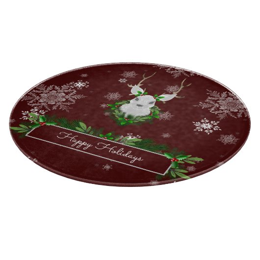 Planche À Découper Red Reindeer Cutting Board (Coin)