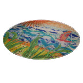 Planche À Découper Red Sailboat Red Sun (Coin)