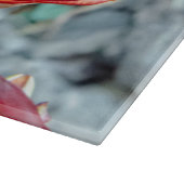 Planche À Découper Red Stargazer Lily Flower, Photographie canadienne (Coin)