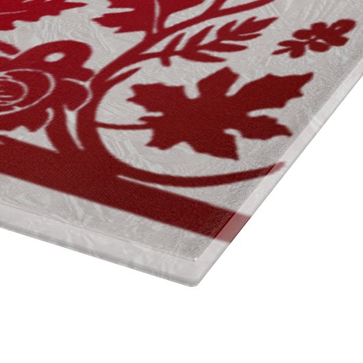 Planche À Découper Red Thanksgiving Turkey Floral Cutboard (Coin)
