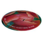 Planche À Découper Red Tulip Macro Photo Round Personalized Glass Art (Coin)