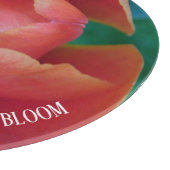 Planche À Découper Red Tulip Macro Photo Round Personalized Glass Art (Coin)
