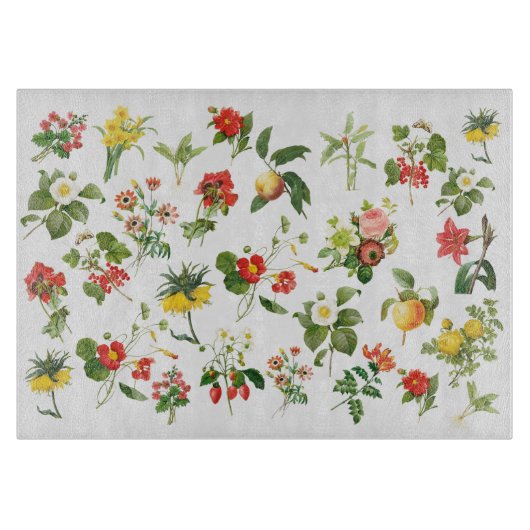 Planche À Découper Redoute Botanique Décoratif Verre Décoratif (Devant)