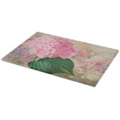 Planche À Découper Redoute Pink Hydrangea Flowers Glass Cutboard (Coin)
