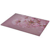 Planche À Découper Reflets Rose Pâle des Fleurs de Cerisier Sakura (Coin)