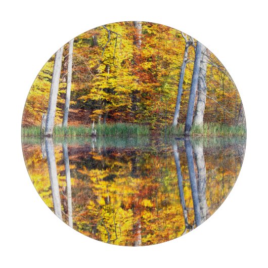 Planche À Découper Réflexion d'automne (Devant)