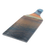 Planche À Découper Réflexions Du Coucher Du Soleil Sur La Photographi (Coin)