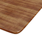 Planche À Découper Regard du bois de grain d'acacia bouclé de Koa (Coin)