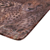Planche À Découper Regard fixe de guépard (Coin)
