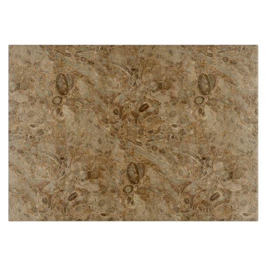 Planche À Découper Regard fossile de marbre Brown (Devant)