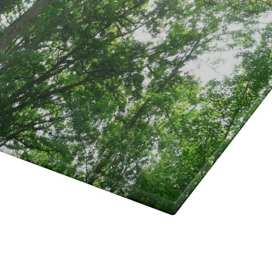 Planche À Découper Regard sur les arbres d'été (Coin)