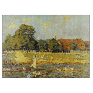 Planche À Découper Regatta at Hampton Court Alfred Sisley Poster