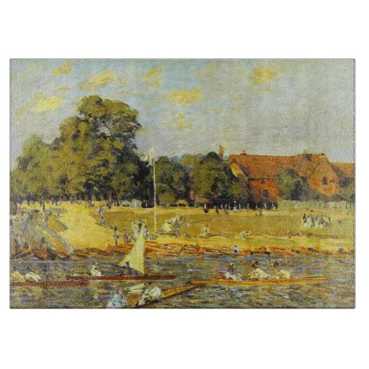 Planche À Découper Regatta at Hampton Court Alfred Sisley Poster (Devant)