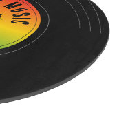 Planche À Découper Reggae Musique Vinyl Record Rasta Chef (Coin)