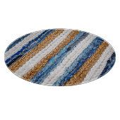 Planche À Découper Rein patchwork : jean recyclé tapis. (Coin)