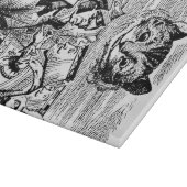 Planche À Découper Reine de chat de coeurs et de Cheshire (Coin)