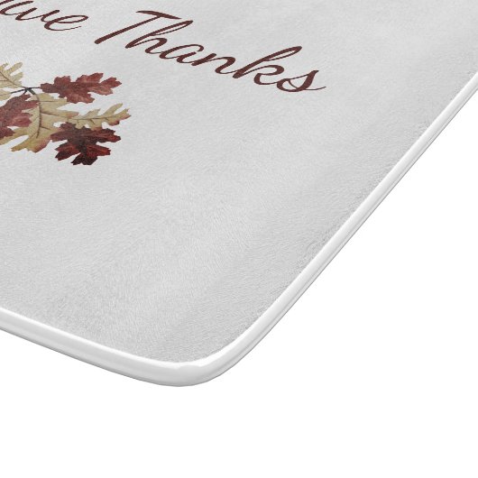 Planche À Découper Remerciements Remerciements Automne automne Foliin (Coin)